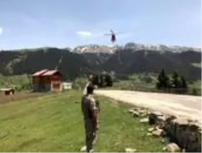 Helikopter ambulans bu kez mantardan zehirlenen hasta için havalandı Helikopter ambulans bu kez mantardan zehirlenen hasta için havalandı