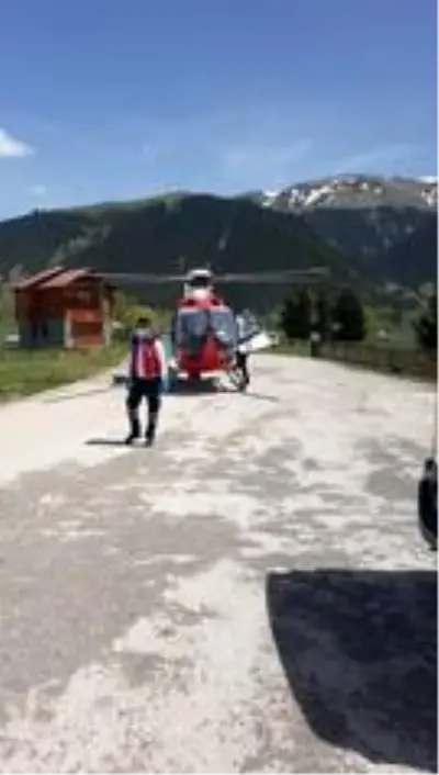 Helikopter ambulans bu kez mantardan zehirlenen hasta için havalandı Helikopter ambulans bu kez mantardan zehirlenen hasta için havalandı