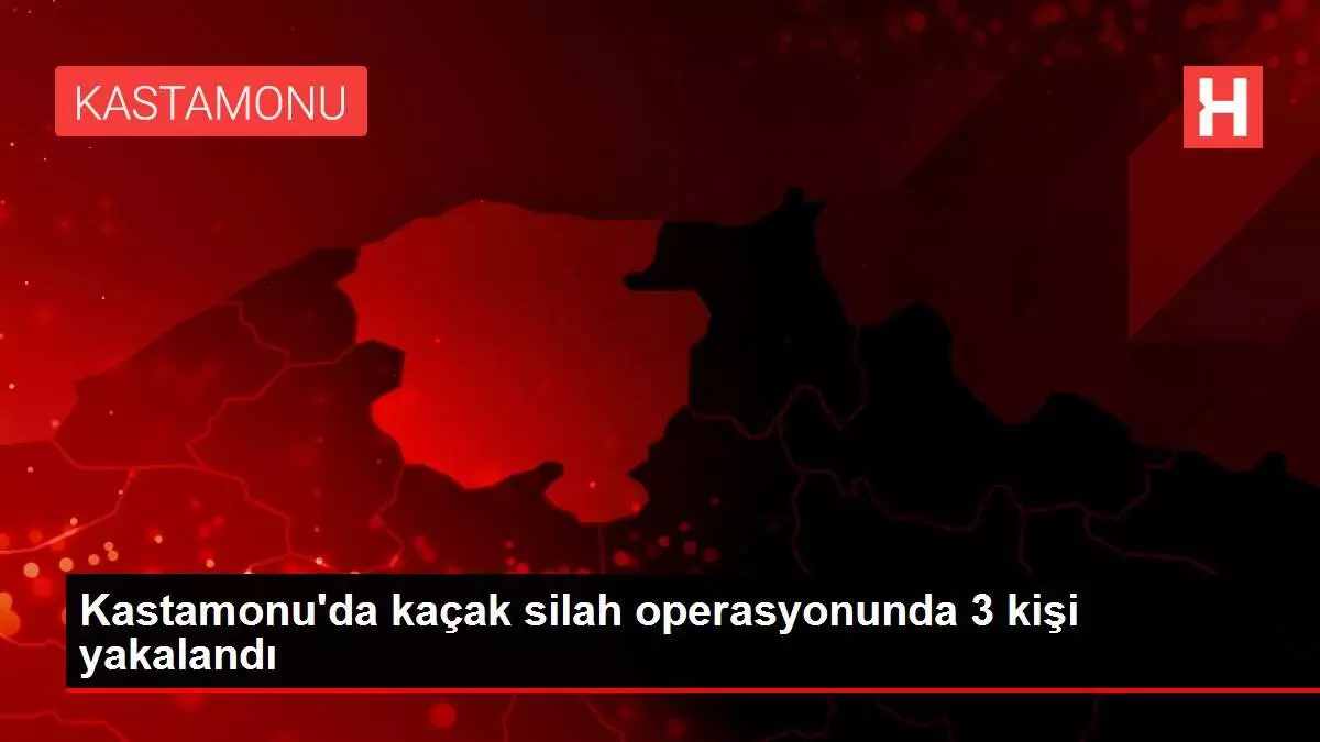 Kastamonu'da kaçak silah operasyonunda 3 kişi yakalandı Kastamonu'da kaçak silah operasyonunda 3 kişi yakalandı