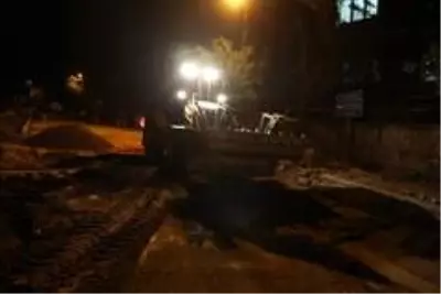 Nevşehir Belediyesi gece mesaisinde Nevşehir Belediyesi gece mesaisinde