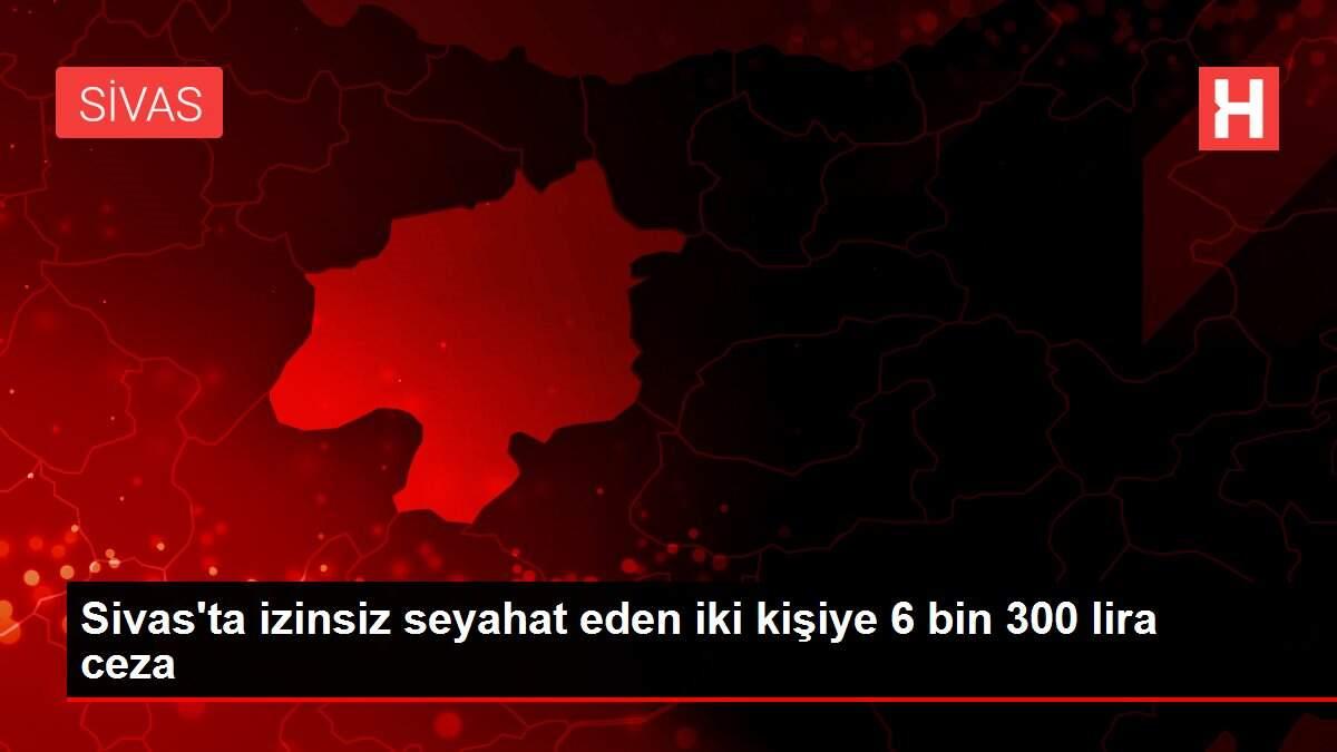 Sivas'ta izinsiz seyahat eden iki kişiye 6 bin 300 lira ceza