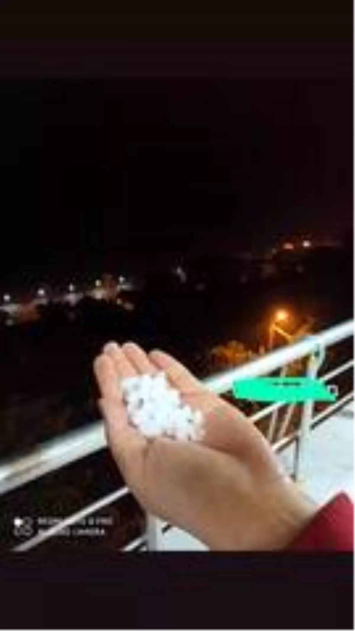 Çatalzeytin'e dolu yağdı