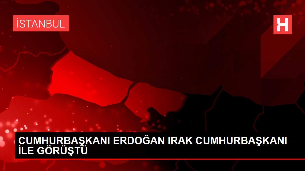 CUMHURBAŞKANI ERDOĞAN IRAK CUMHURBAŞKANI İLE GÖRÜŞTÜ