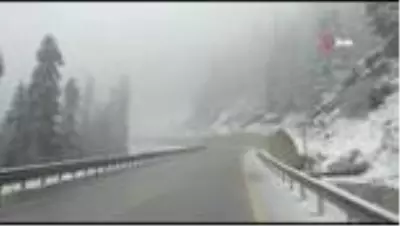 Kastamonu’da Mayıs ayının sonunda kar sürprizi