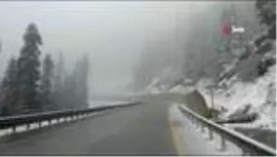 Kastamonu’da Mayıs ayının sonunda kar sürprizi