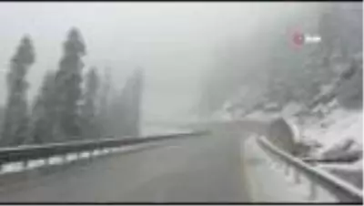 Kastamonu'da Mayıs ayının sonunda kar sürprizi