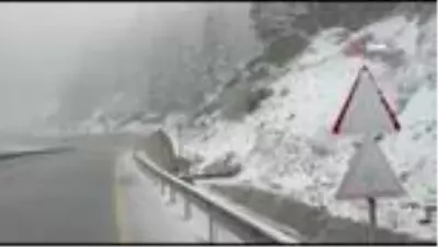 Kastamonu'da Mayıs ayının sonunda kar sürprizi
