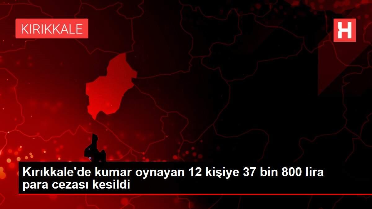 Kırıkkale'de kumar oynayan 12 kişiye 37 bin 800 lira para cezası kesildi