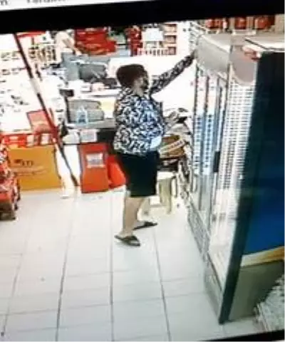 Marketten içki çalan şüpheli kameraya yakalandı