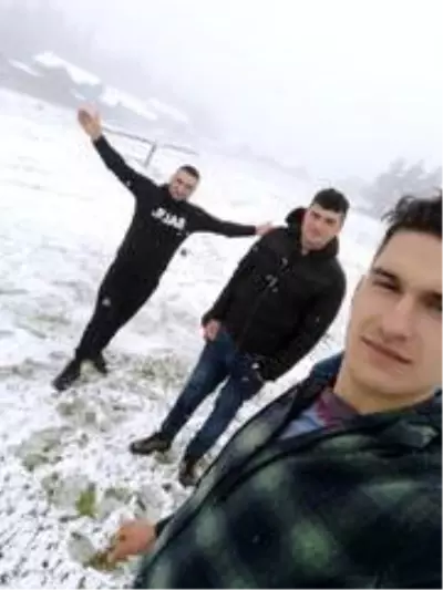 Mayıs ayında Düzce'ye kar yağdı
