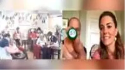 Prens William ve Kate, bakımevindeki yaşlılarla görüntülü bingo oynadı