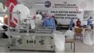 Seri üretim aralıksız devam ediyor: Yıllık hedef, 540 milyon maske