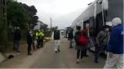 Sinop'ta karantina süreleri dolan 187 kişi evlerine uğurlandı Sinop'ta karantina süreleri dolan 187 kişi evlerine uğurlandı