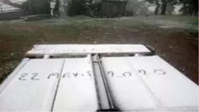 Çorum'da Mayıs ayında kar sürprizi Çorum'da Mayıs ayında kar sürprizi
