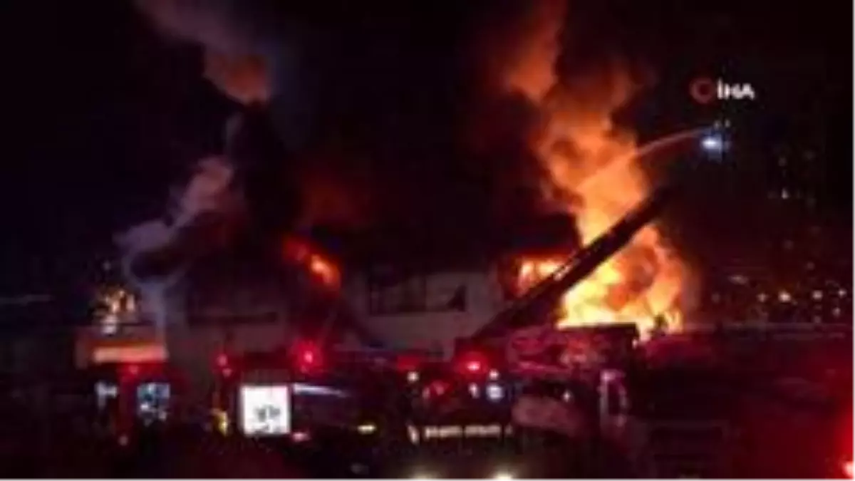 İstanbul Finans Merkezi şantiyesi yangın çıktı