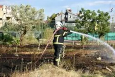 Marmaris'te boş arazide çıkan yangın söndürüldü Marmaris'te boş arazide çıkan yangın söndürüldü