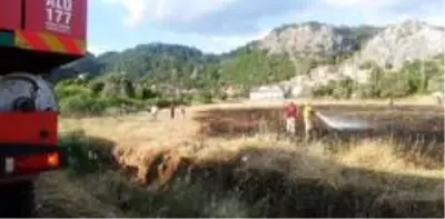 Marmaris'te boş arazide çıkan yangın söndürüldü Marmaris'te boş arazide çıkan yangın söndürüldü