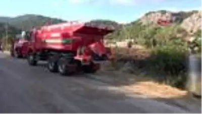 Marmaris'te kısa devre yapan enerji nakil hatları yangın çıkardı Marmaris'te kısa devre yapan enerji nakil hatları yangın çıkardı