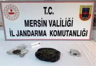 Tarsus'ta 250 gram esrar ele geçirildi