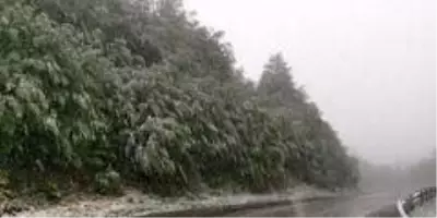Yaralıgöz Dağı'nda Mayıs ayında kar sürprizi Yaralıgöz Dağı'nda Mayıs ayında kar sürprizi