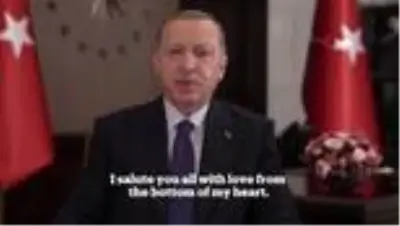 ABD’li Müslümanlar için yayınladığı Ramazan Bayramı mesajında konuşan Cumhurbaşkanı Erdoğan: ...