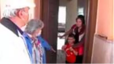 Bayramda torunlarını ziyaret ettiler