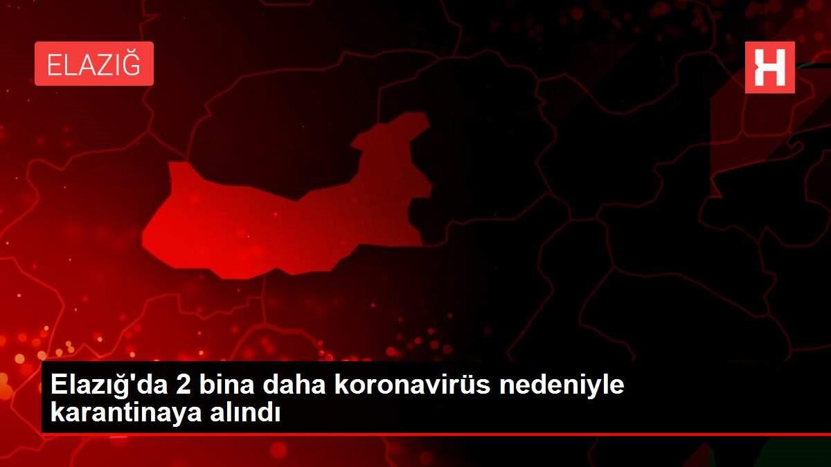 Elazığ'da 2 bina daha koronavirüs nedeniyle karantinaya alındı