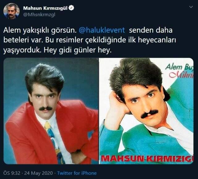 Haluk Levent ile Mahsun Kırmızıgül, Twitter'da gençlik fotoğraflarını yarıştırdı