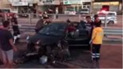 Kuşadası’nda polis memuru kaza yaptı