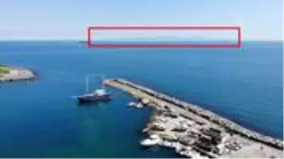 Avcılar sahilden yine Uludağ manzarası izlendi