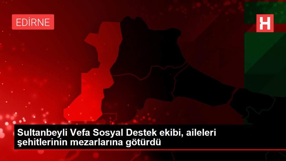 Sultanbeyli Vefa Sosyal Destek ekibi, aileleri şehitlerinin mezarlarına götürdü