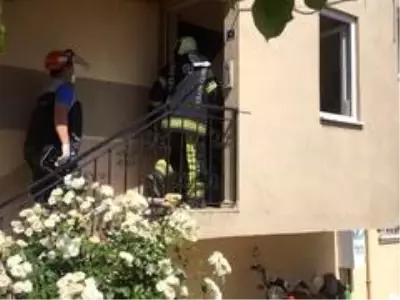 Bayram tatili için köye giden ailenin evinde yangın çıktı