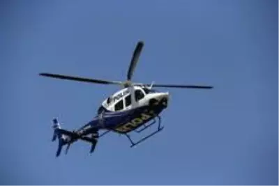 Sokağa çıkma kısıtlamasına helikopterli denetim Sokağa çıkma kısıtlamasına helikopterli denetim