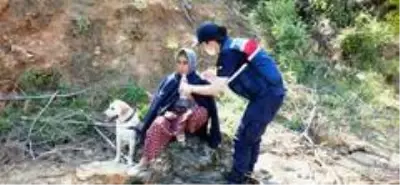 Kayıp olarak aranan kadın ormanlık alanda bulundu