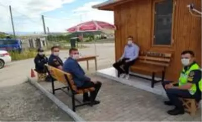 Kaymakam Eligül, kontrol noktalarını denetledi