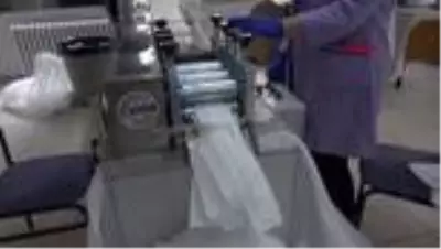 KIRIKKALE'deki atölyede, günlük maske üretimi 3 milyon olacak KIRIKKALE'deki atölyede, günlük maske üretimi 3 milyon olacak