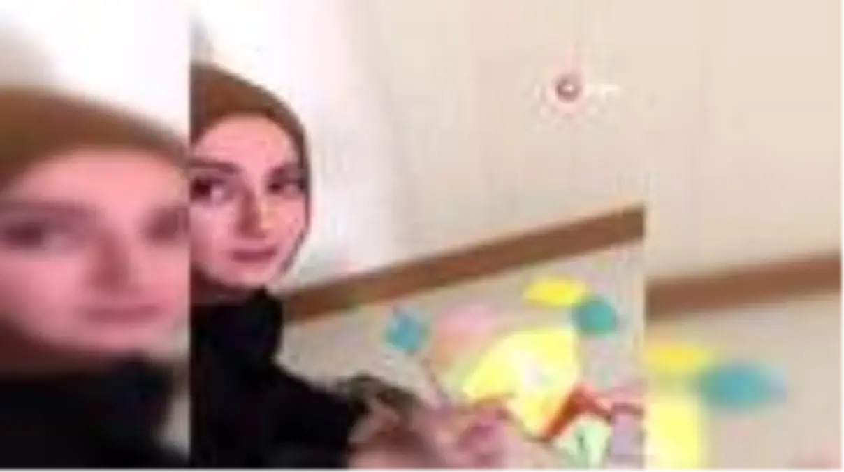 Merve öğretmen bayramda öğrencilerini unutmadı