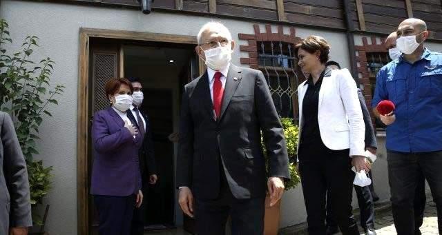 Millet İttifakı'nın liderleri bayram ziyaretinde buluştu Millet İttifakı'nın liderleri bayram ziyaretinde buluştu
