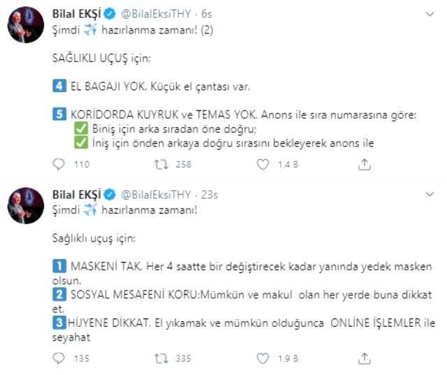 THY uçuşlardaki koronavirüs önlemlerini tek tek sıraladı