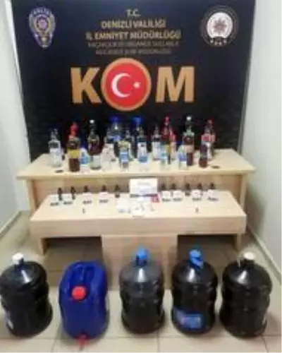 Denizli'de kaçak alkol ve tütün operasyonları: 3 gözaltı