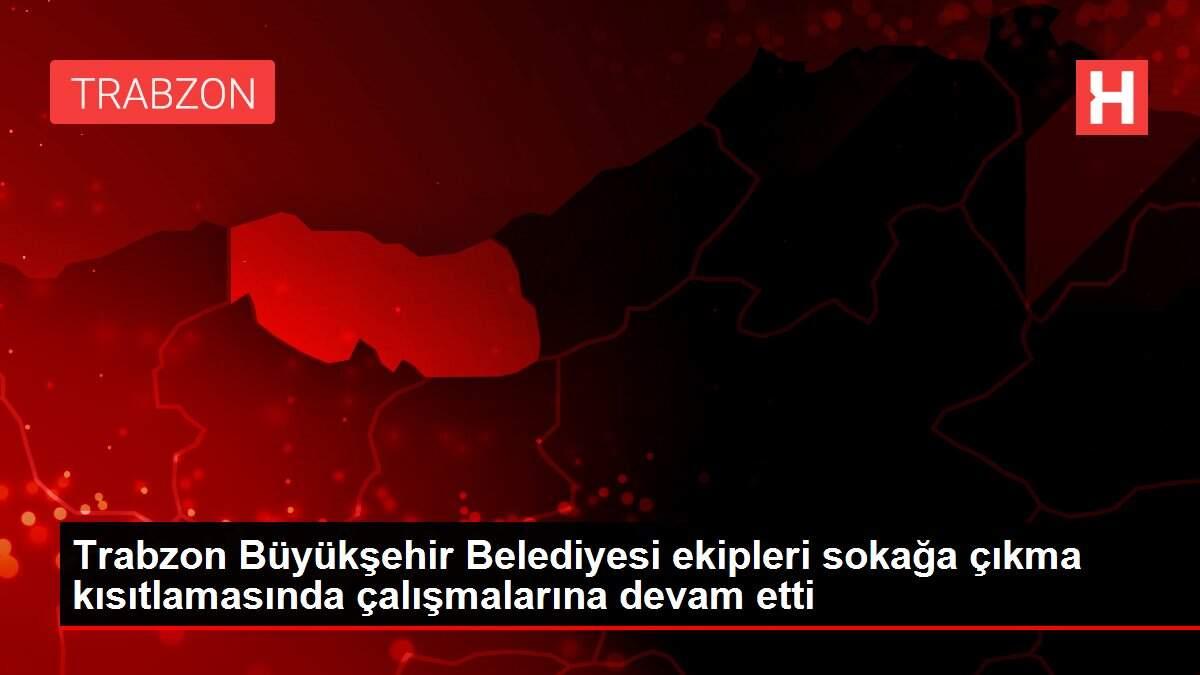 Trabzon Büyükşehir Belediyesi ekipleri sokağa çıkma kısıtlamasında çalışmalarına devam etti Trabzon Büyükşehir Belediyesi ekipleri sokağa çıkma kısıtlamasında çalışmalarına devam etti