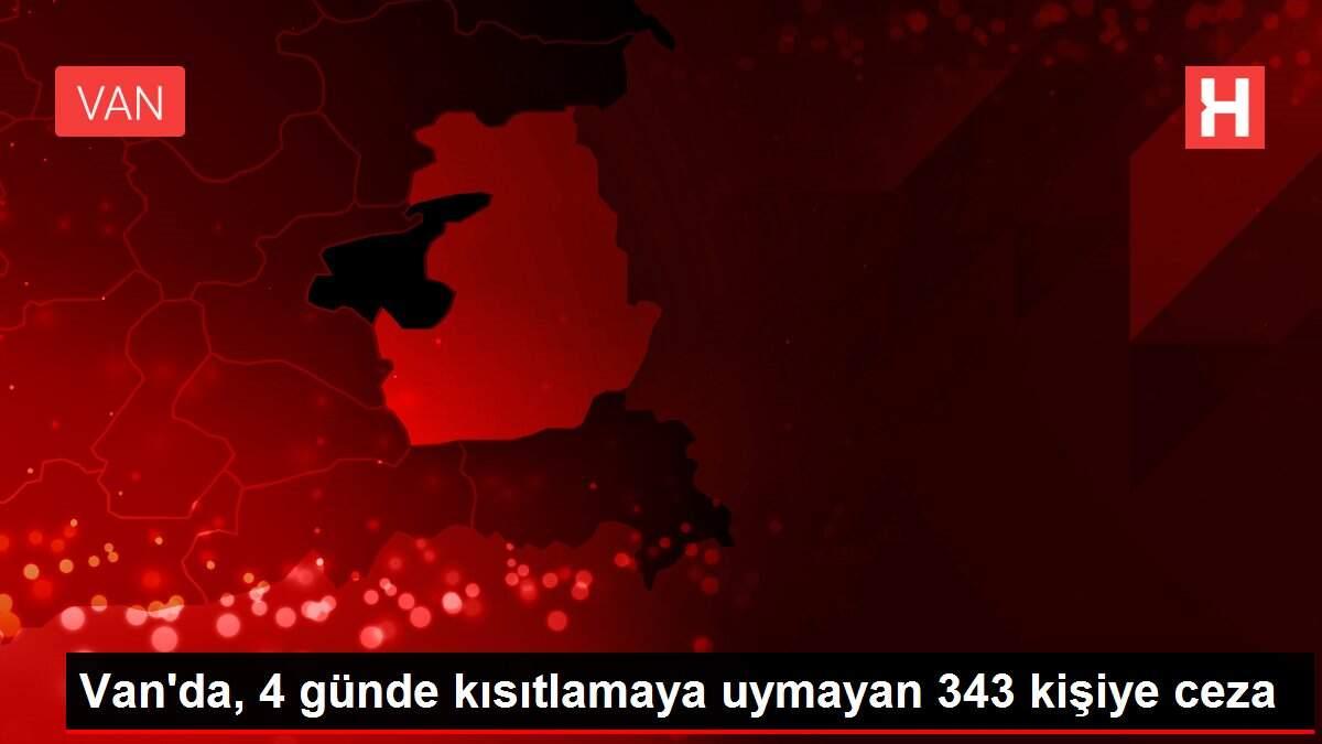 Van'da, 4 günde kısıtlamaya uymayan 343 kişiye ceza