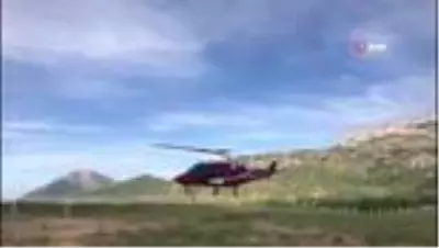 Yaylada rahatsızlanan çoban ambulans helikopterle hastaneye kaldırıldı Yaylada rahatsızlanan çoban ambulans helikopterle hastaneye kaldırıldı