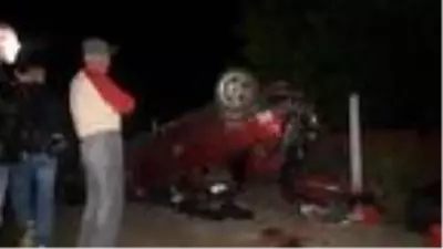4 metreden şarampole yuvarlanan otomobilin sürücüsü öldü
