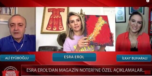 Karantina döneminde yeteneğini keşfeden Esra Erol, resim yapmaya başladı