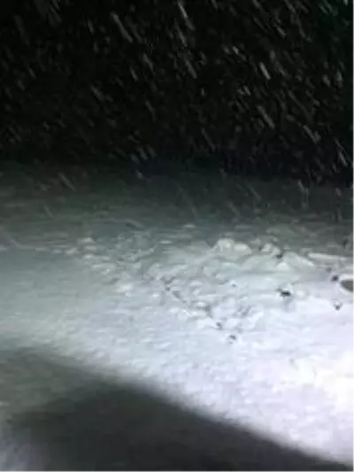 Afyonkarahisar'ın Kumalar Yaylası'na haziran ayına 3 gün kala kar yağdı