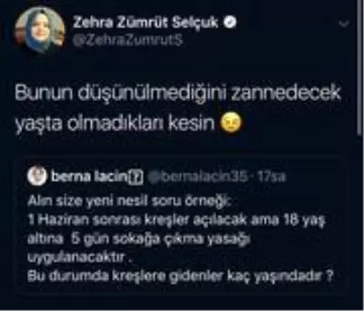 Bakan Selçuk, kreşlerin açılmasına tepki gösteren Berna Laçin'e cevap verdi