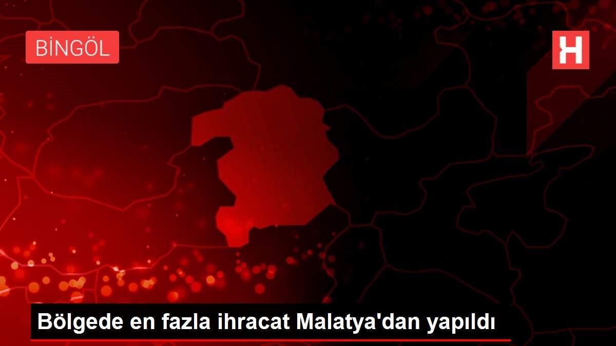Bölgede en fazla ihracat Malatya'dan yapıldı Bölgede en fazla ihracat Malatya'dan yapıldı