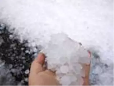 Çatalca’da dolu yağışı! Yollar beyaza büründü, sürücüler zor anlar yaşadı