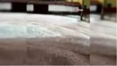 Tarım ürünlerini bu kez de dolu ve sağanak vurdu